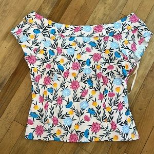 Collectif Cordelia floral whimsy top